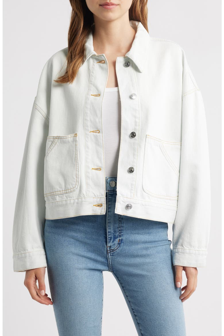 The Boxy Field Denim Jacket, Main, color, TRINITY