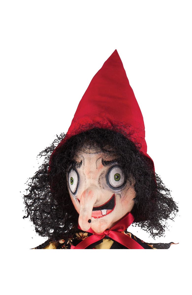 Gallerie II Halloween Sadie Old Hag Hansel & Gretel Large Folk Art Doll Figurine 36", Alternate, color, Yellow