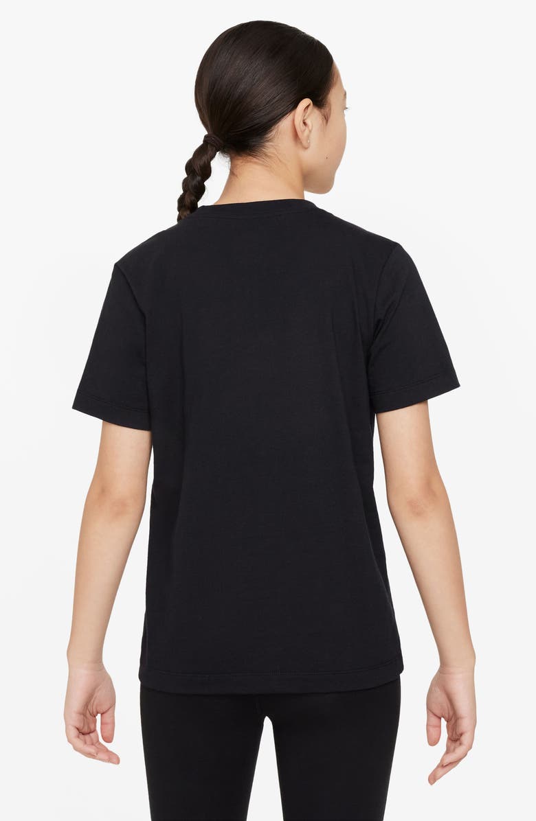 Nike Kids' Sportswear Cotton Graphic T-Shirt, Alternate, color, 010 Black
