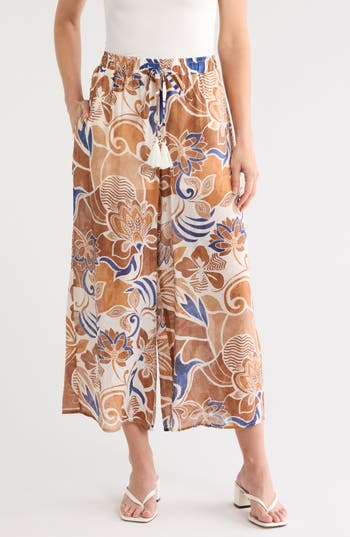 Vince Camuto Lawn Drawstring Pants in New Ivory 103 at Nordstrom Rack, Size Large