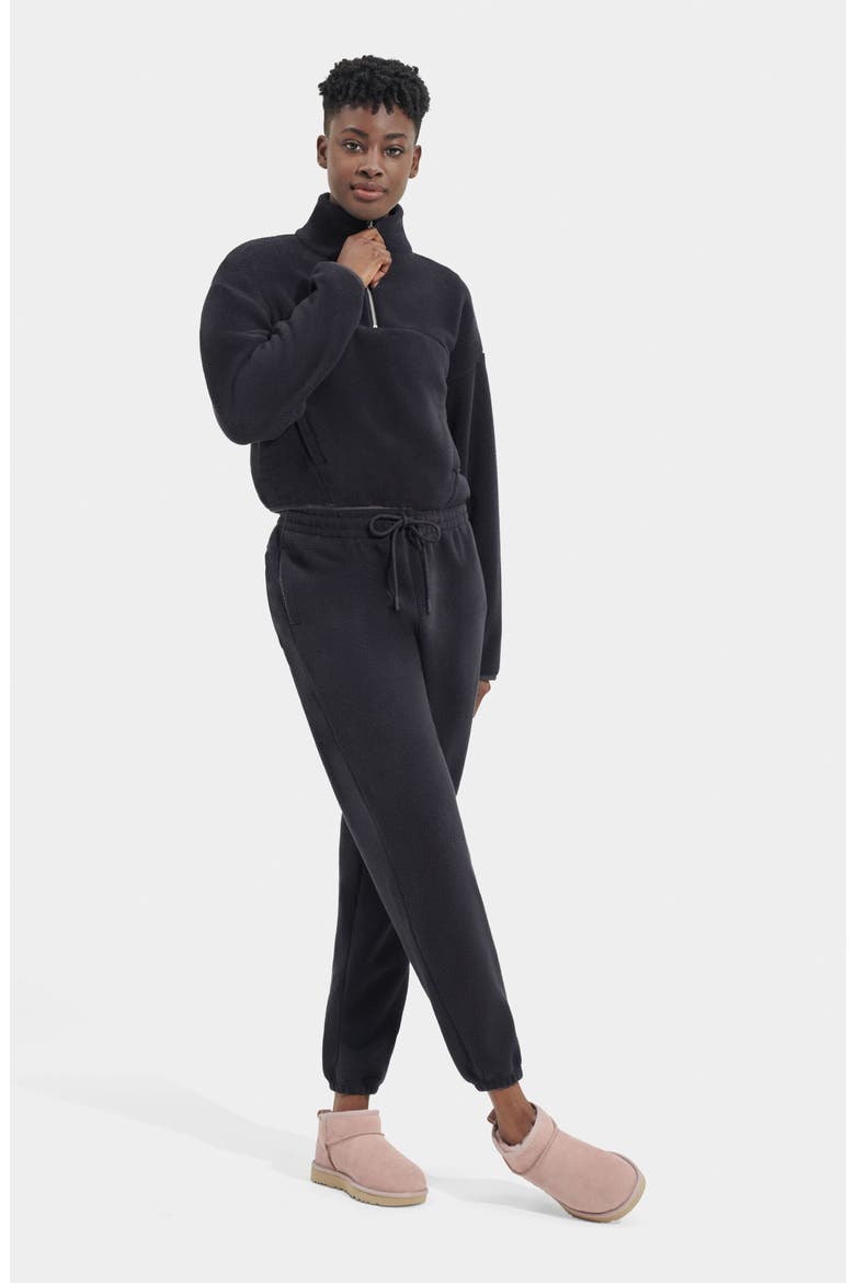 Cassady Micro Fleece Half Zip Top, Alternate, color, INK