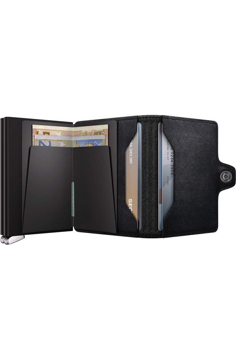 Secrid Premium Twinwallet+ Embossed Lines, Alternate, color, Black
