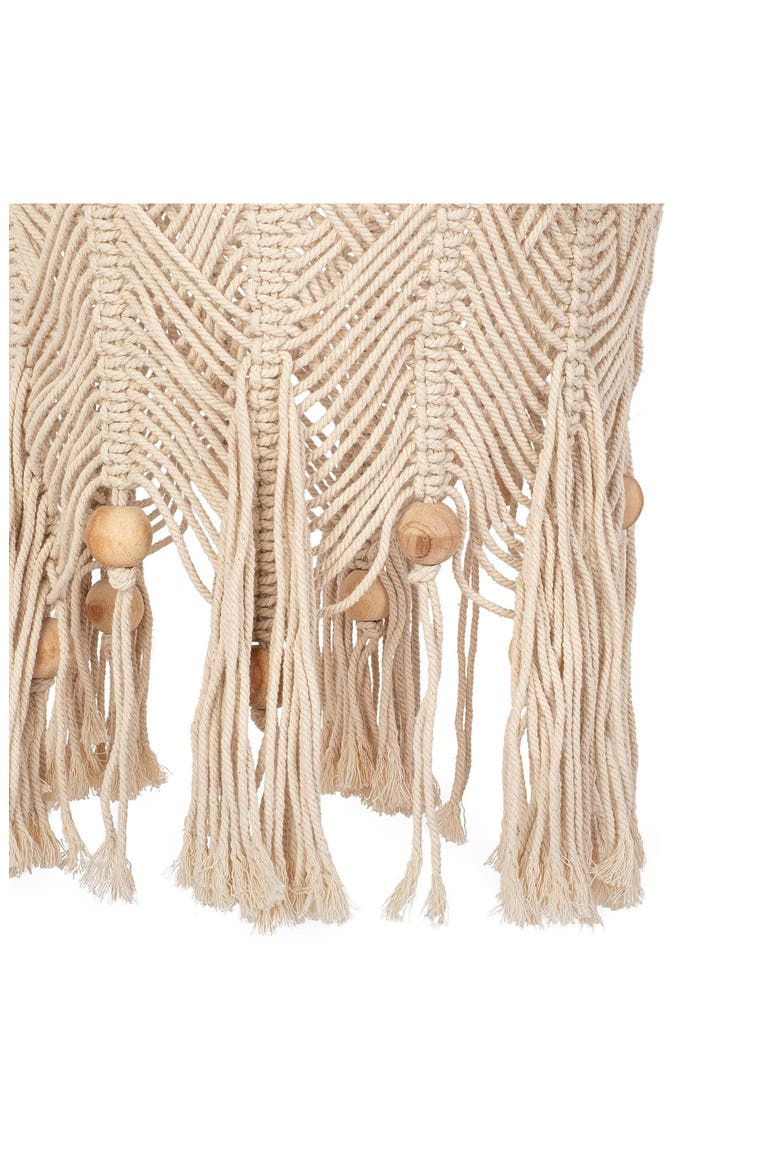 Macramé Hanging Basket, Alternate, color, BEIGE