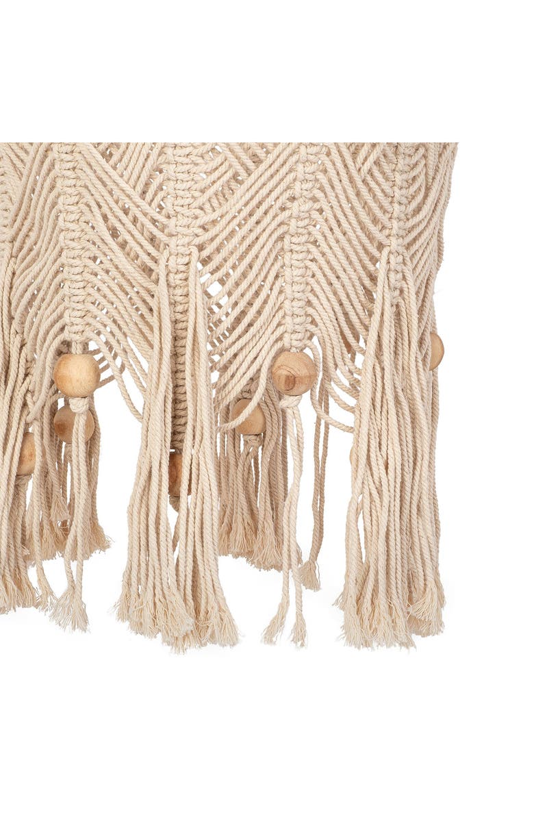 CRANE BABY Macramé Hanging Basket, Alternate, color, Beige