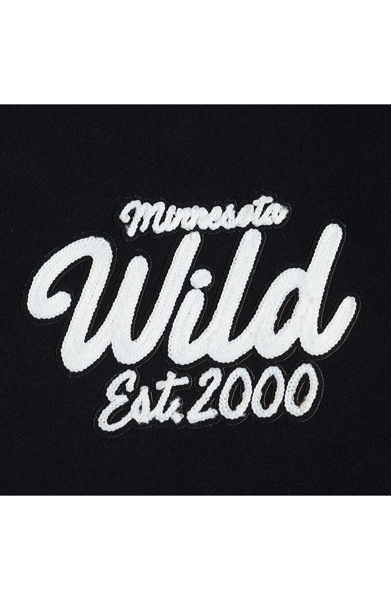 PRO STANDARD Men's Pro Standard Black Minnesota Wild Paint the City Pullover Hoodie, Alternate, color, Black