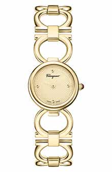 FERRAGAMO Double Gancini Bracelet Watch