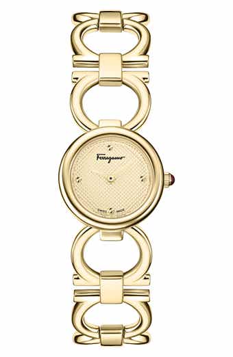 FERRAGAMO Double Gancini Bracelet Watch
