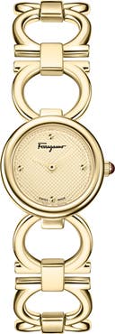 FERRAGAMO Double Gancini Bracelet Watch