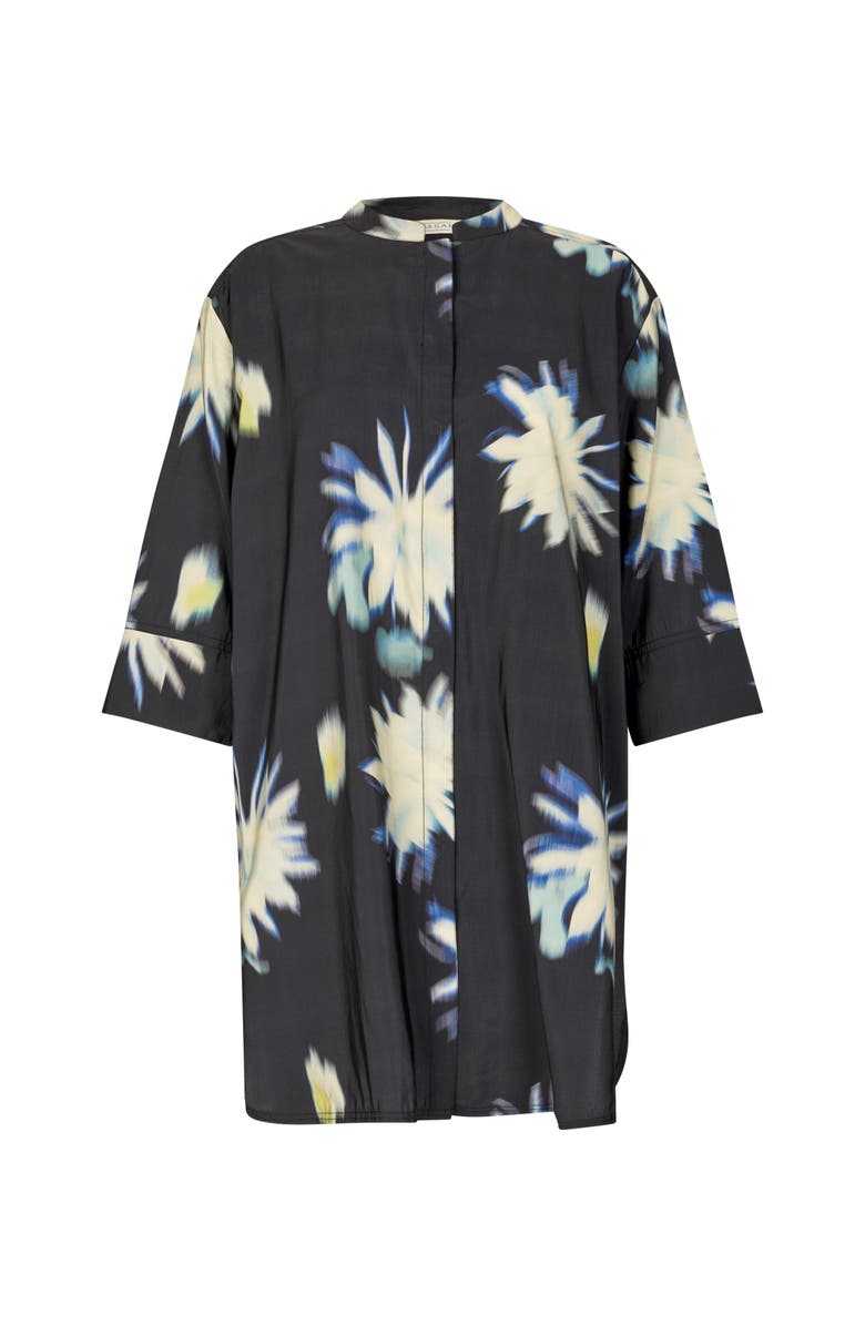 Masai Copenhagen Geam 3/4 Sleeve Floral Shirt, Main, color, Muted Lime