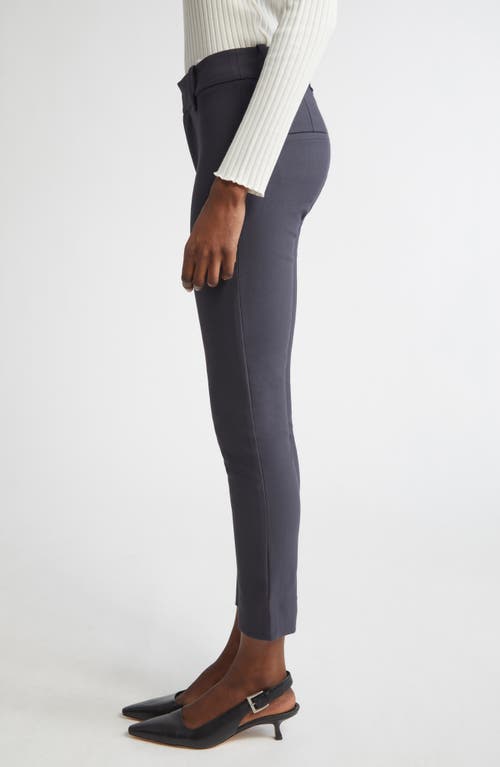 Vince High Waist Crop Cigarette Pants In Gray