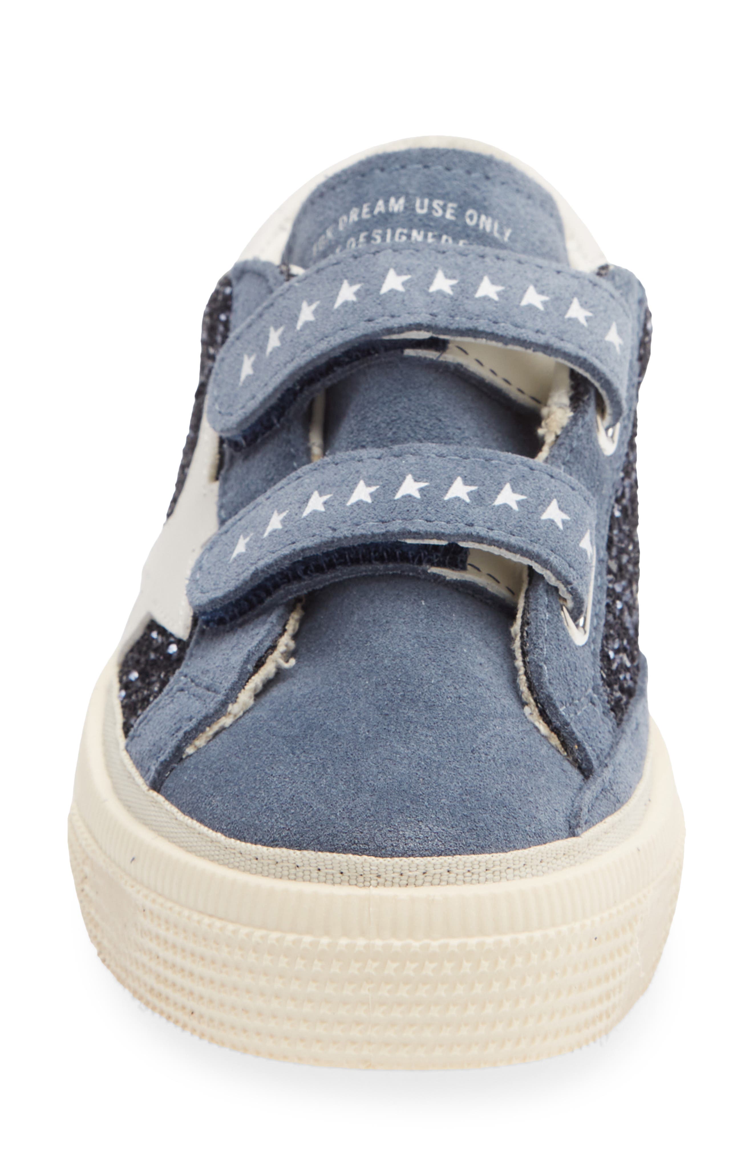 Kids' May School Glitter Sneaker, Alternate, color, BLUE BLACK/ BLUE DENIM/ MILK