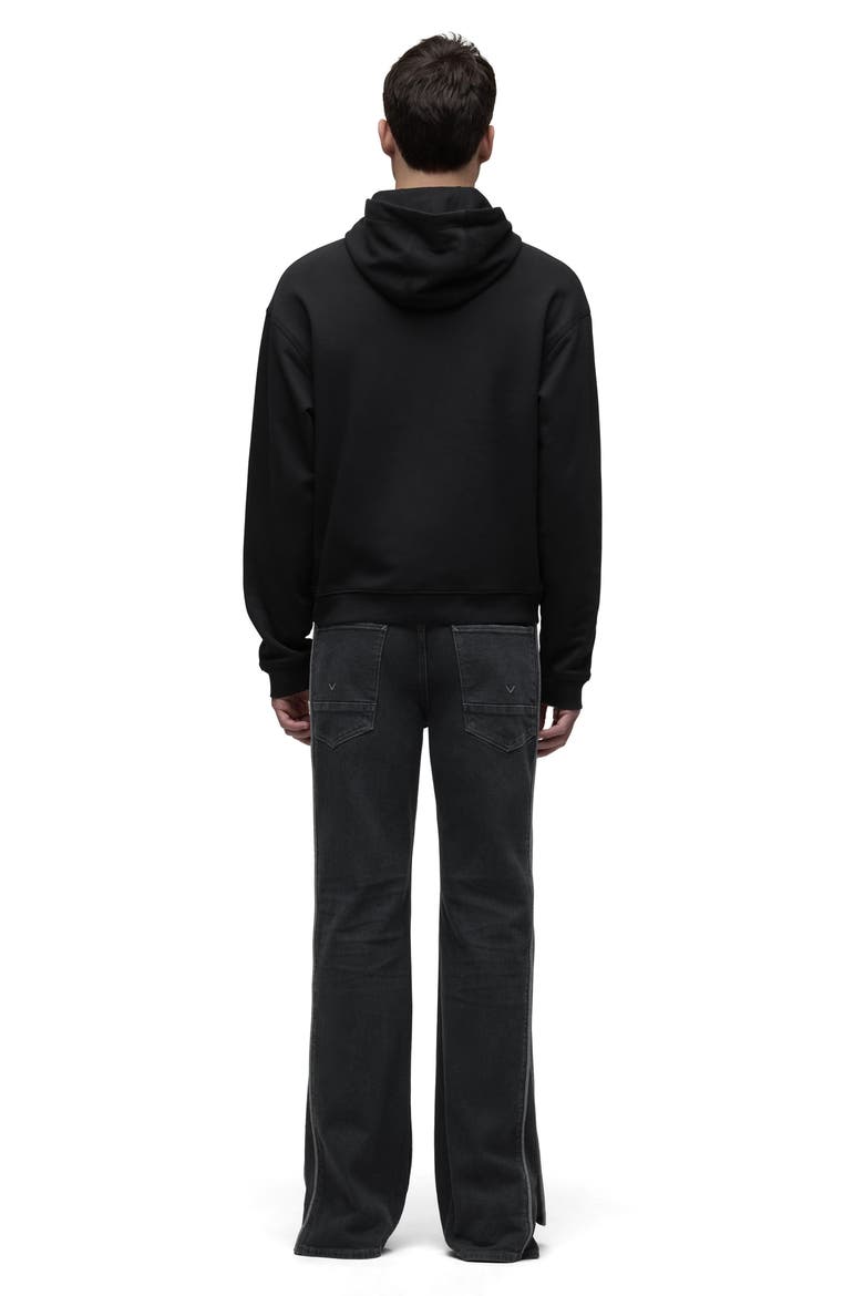 Classic Flipped Logo Hoodie, Alternate, color, BLACK