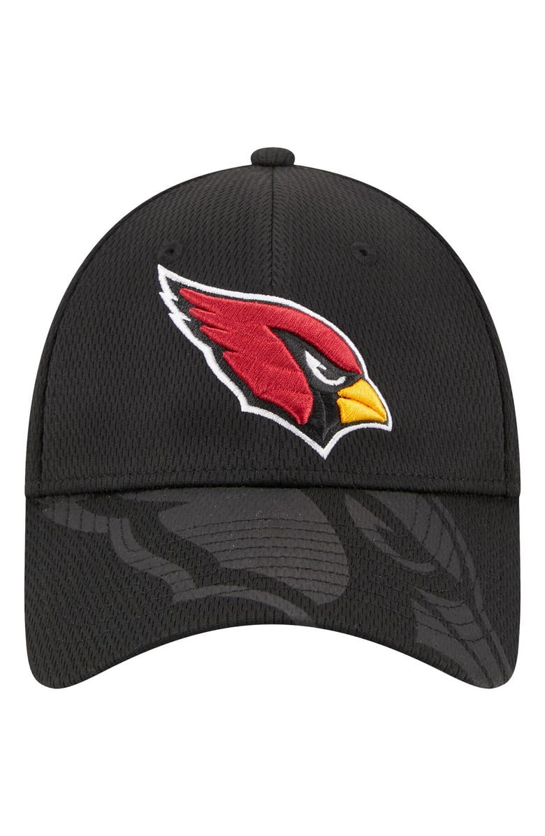 New Era Men's New Era Black Arizona Cardinals Top Visor 9FORTY Adjustable Hat, Alternate, color,