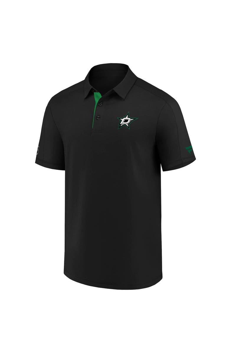 FANATICS Men's Fanatics Branded Black Dallas Stars Authentic Pro Locker Room Polo, Alternate, color,