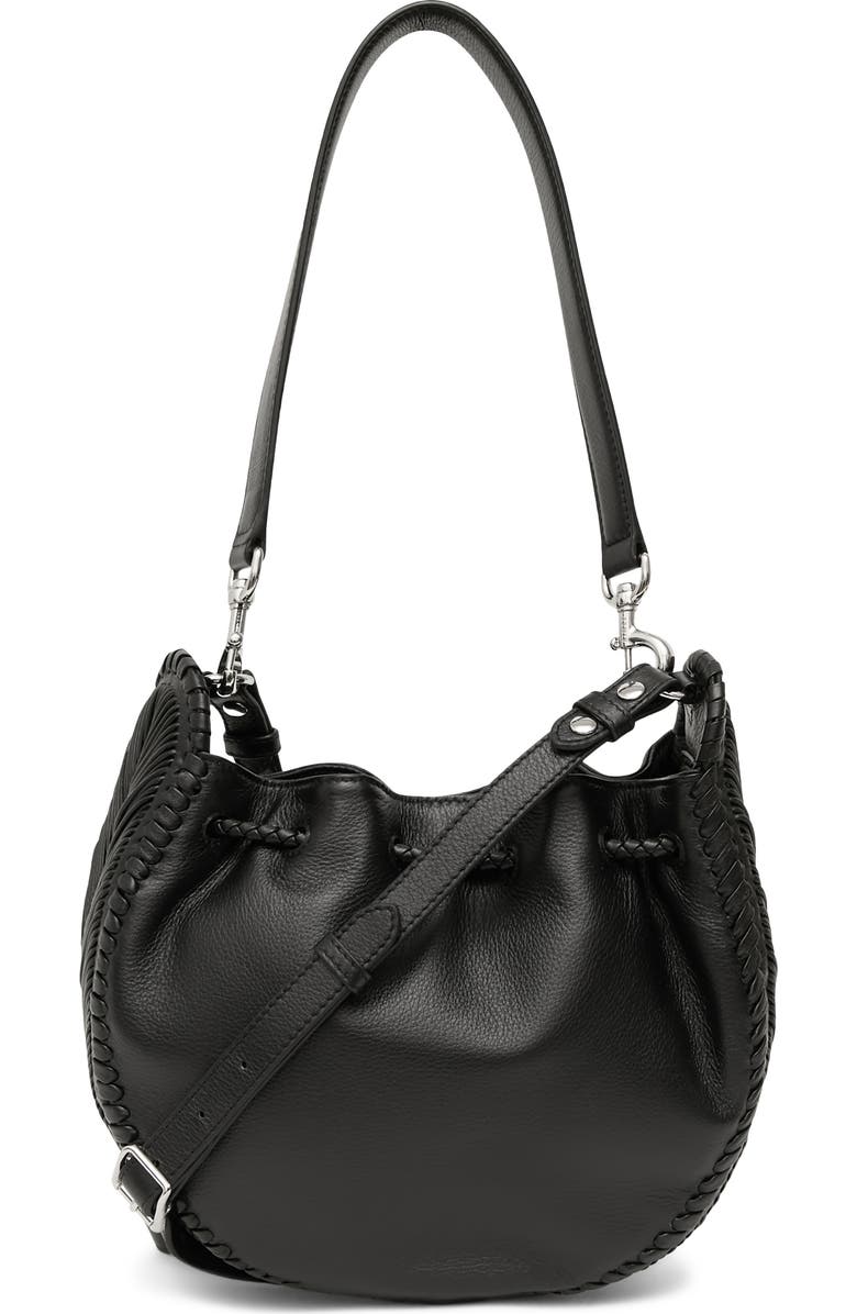 AIMEE All For Love Convertible Drawstring Bucket Bag, Alternate, color, Black