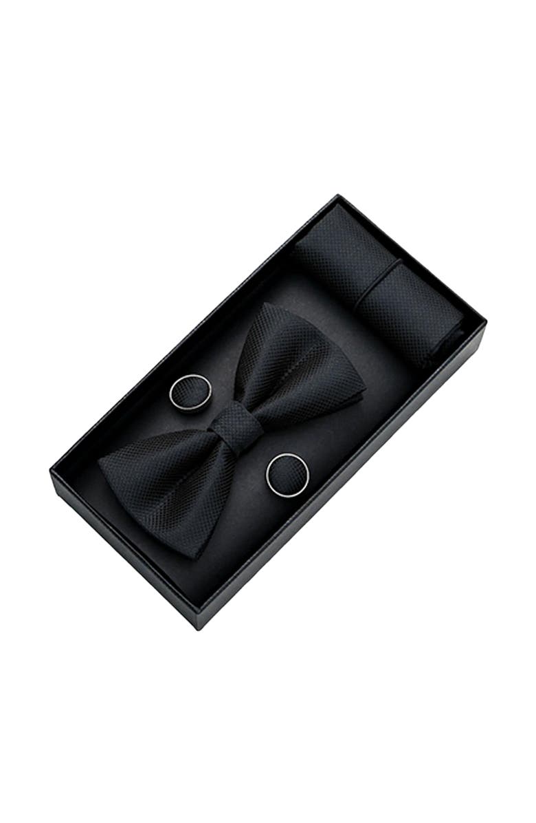 MOUSTACHE Crosshatch Bow Tie Set, Alternate, color, 