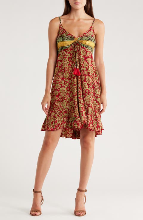 Print Babydoll Dress