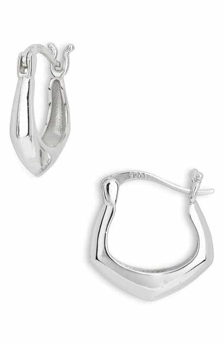 Argento Vivo Sterling Silver Huggie Hoop Earrings