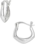 Argento Vivo Sterling Silver Huggie Hoop Earrings