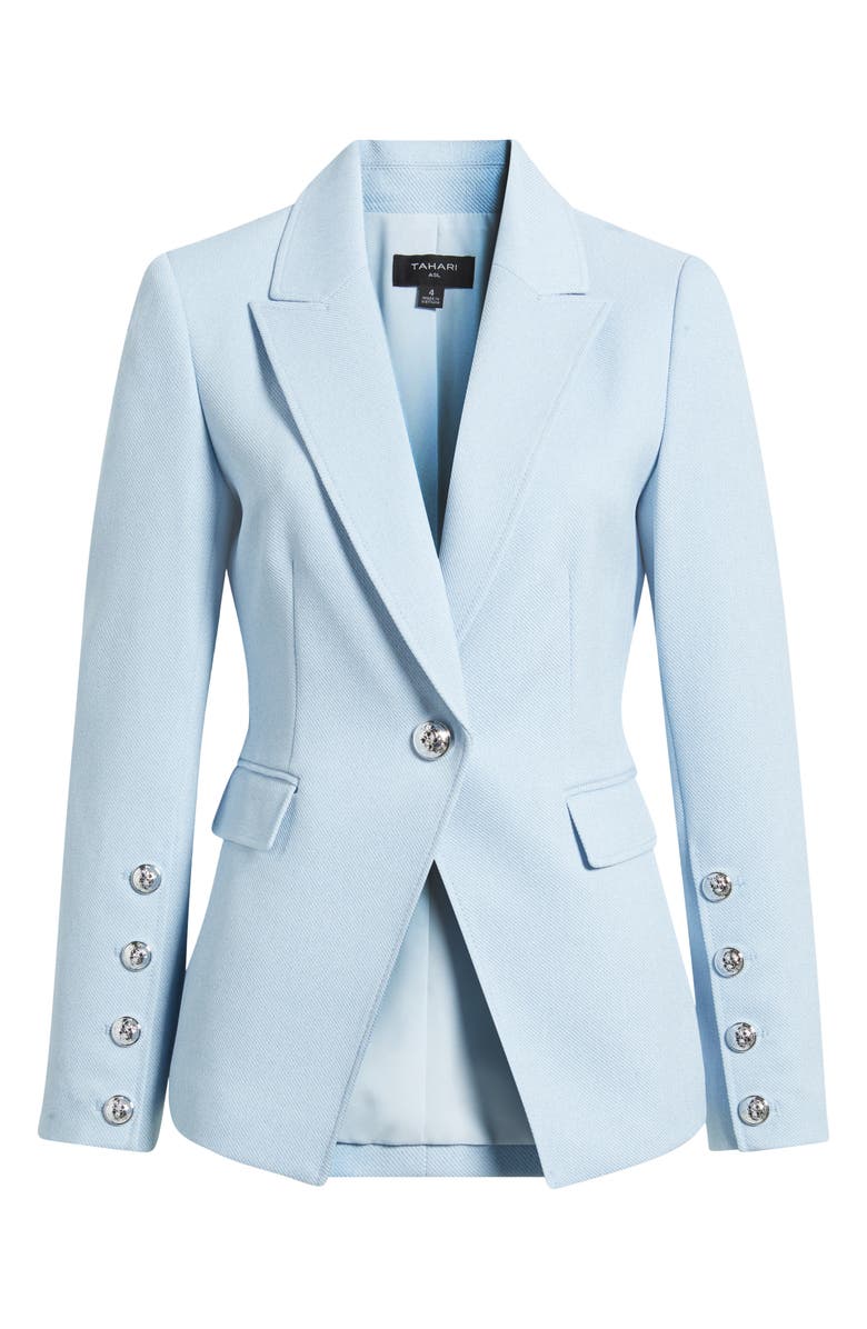 Tahari ASL One-Button Blazer, Alternate, color, 