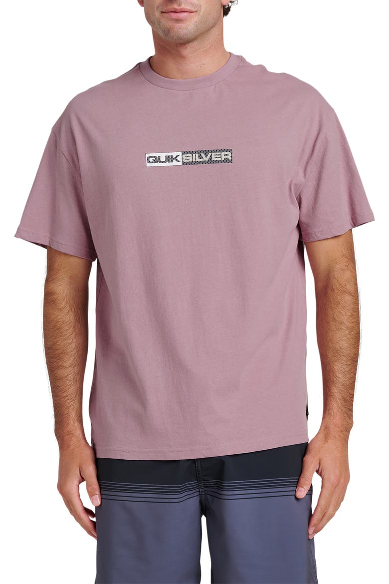 Saturn Tech Graphic T-Shirt, Main, color, ELDERBERRY