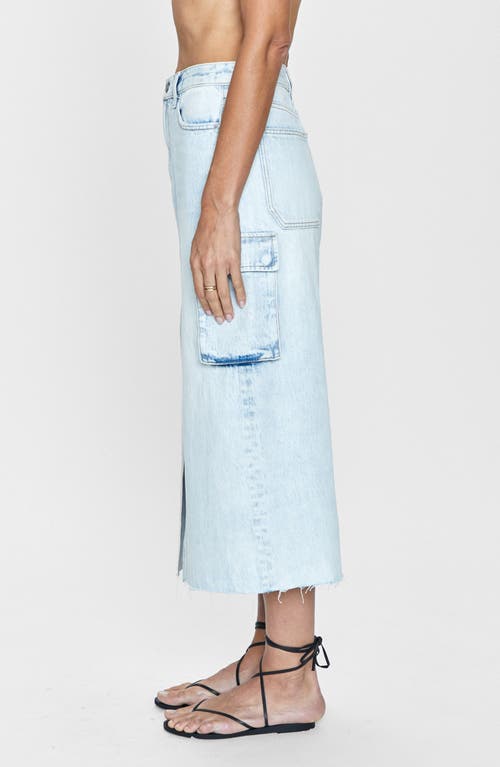 Pistola Mckayla Cargo Demin Midi Skirt In Parasol