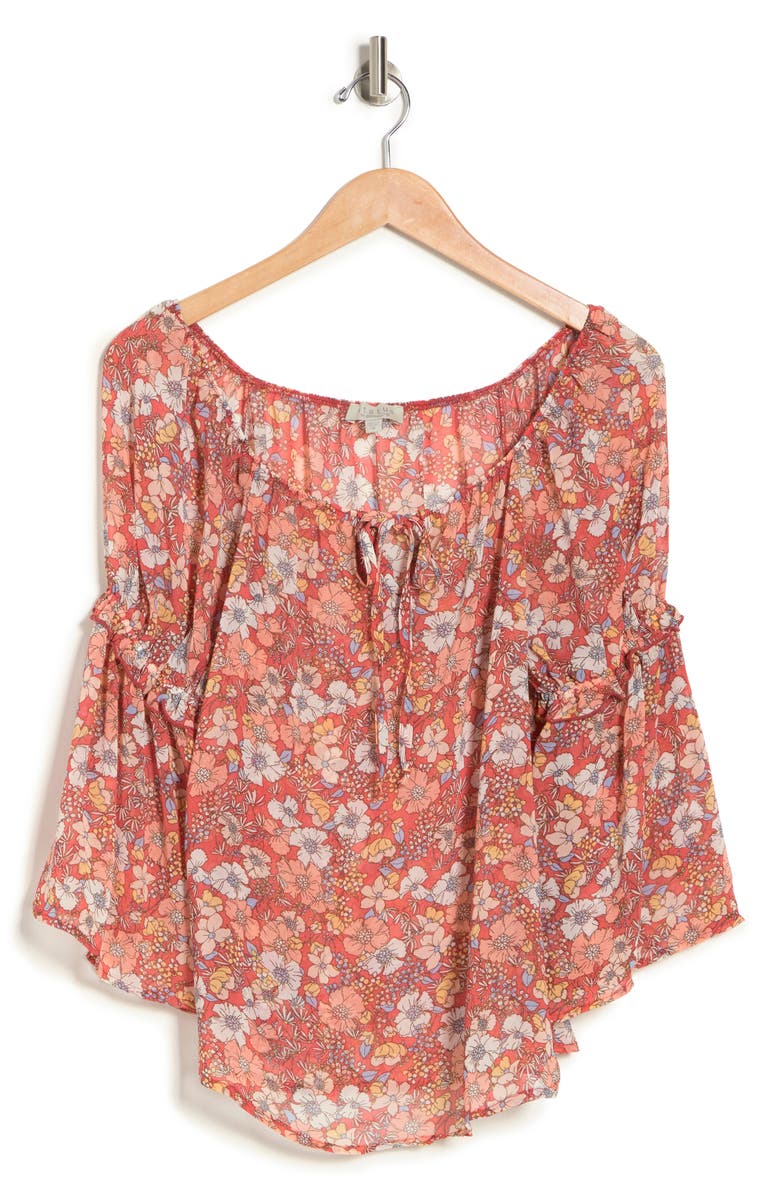 CHENAULT Floral Peasant Top, Alternate, color, 