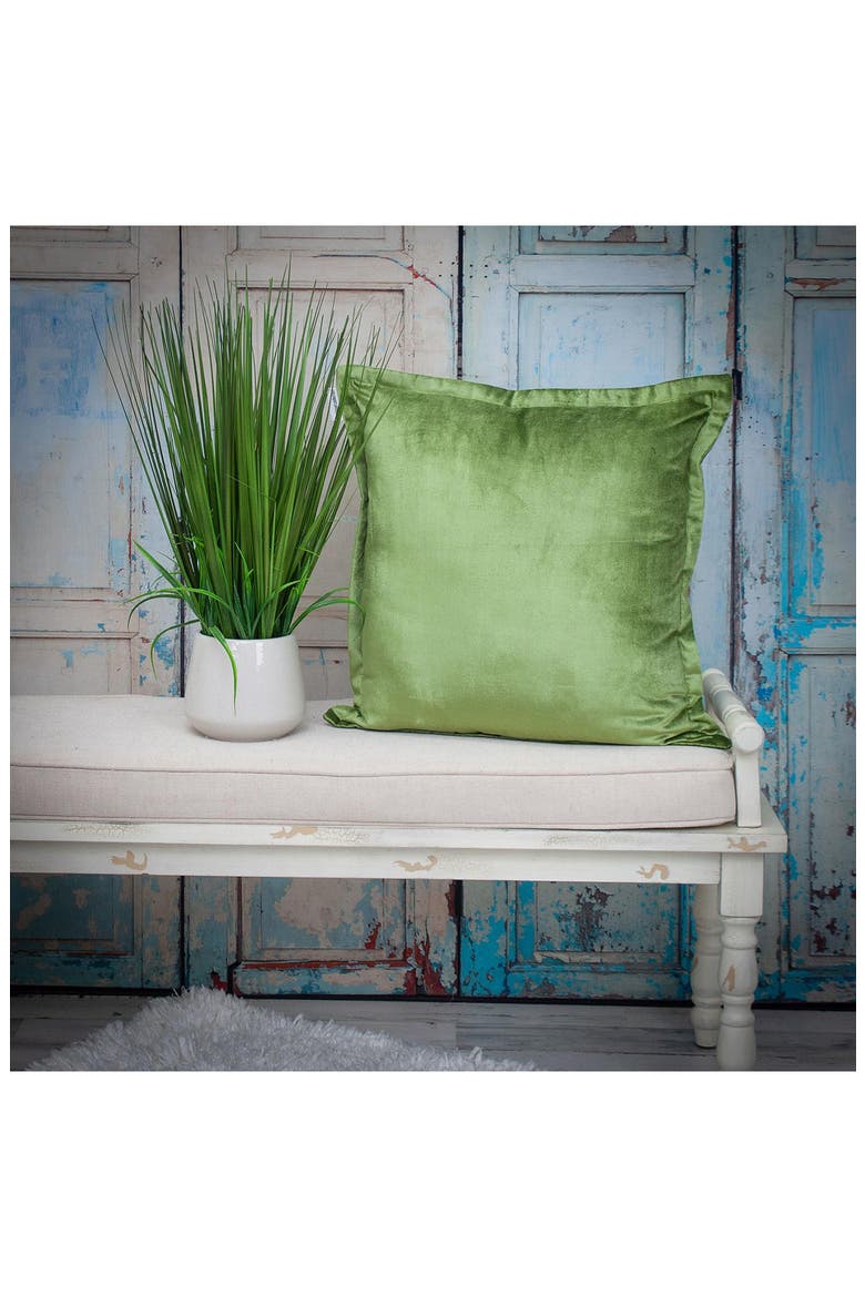 Agneta Transitional Olive Throw Pillow, Alternate, color, OLIVE