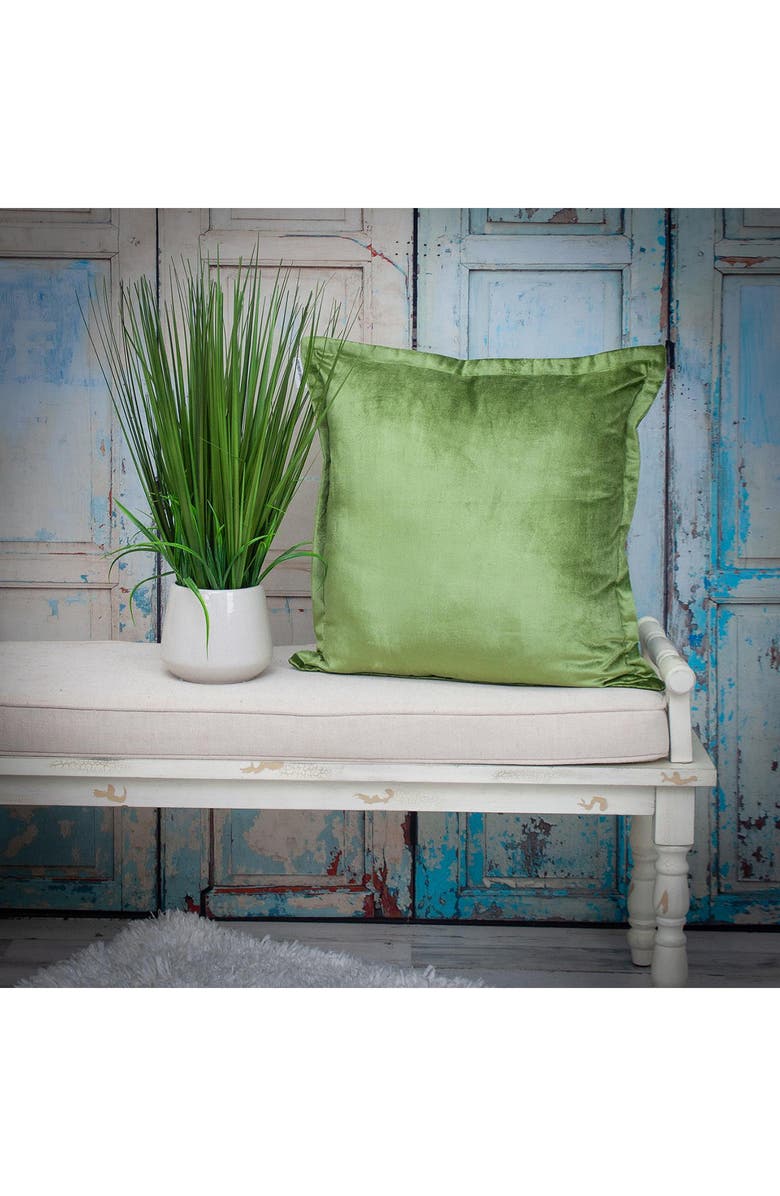 PARKLAND COLLECTION Agneta Transitional Olive Throw Pillow, Alternate, color, 