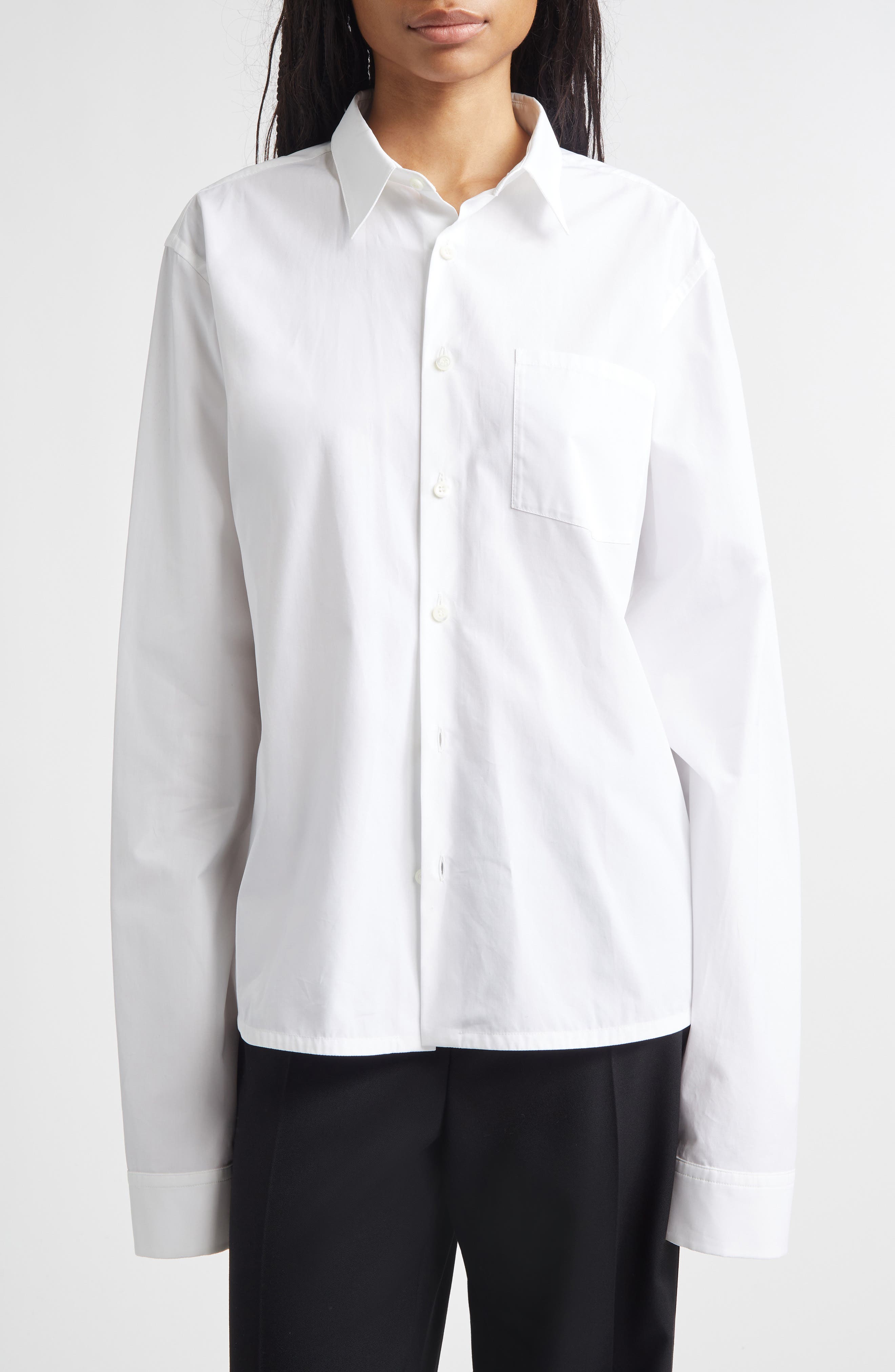 Cotton Button-Up Shirt