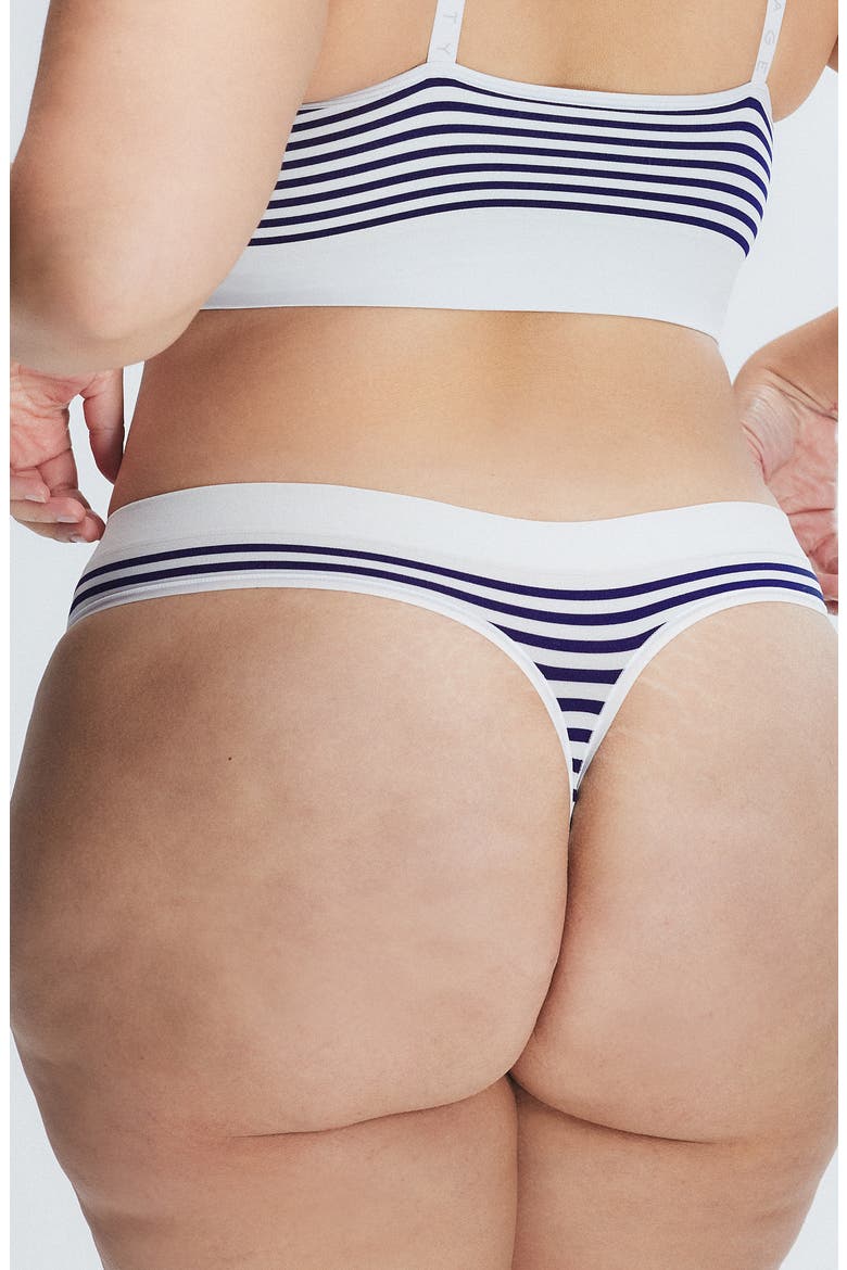 SAVAGE X FENTY Seamless Stripe Thong (Women) | Nordstrom