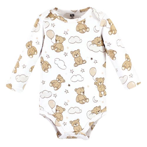 Hudson Baby Essential Long-sleeve Cotton Bodysuit Triple Set