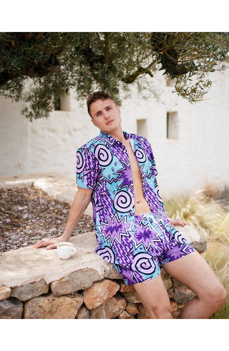 OOSC Fresh Prince Men's Short Sleeve Shirt, Alternate, color, Multi