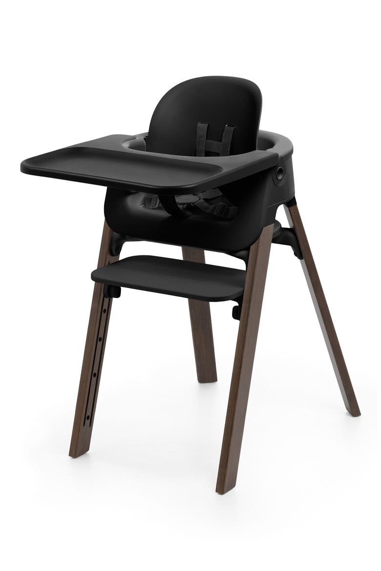 Steps High Chair, Main, color, BLACK / WARM BROWN