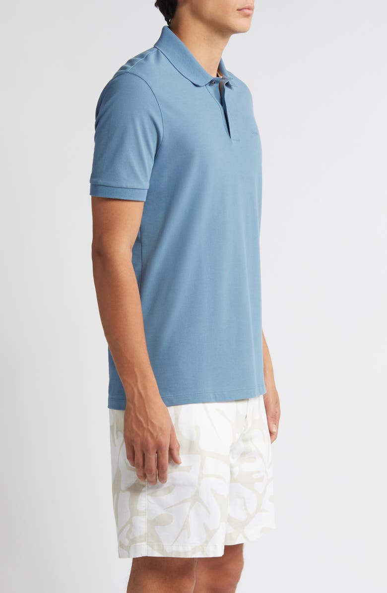 BOSS Pallas Cotton Polo, Alternate, color, Light Blue