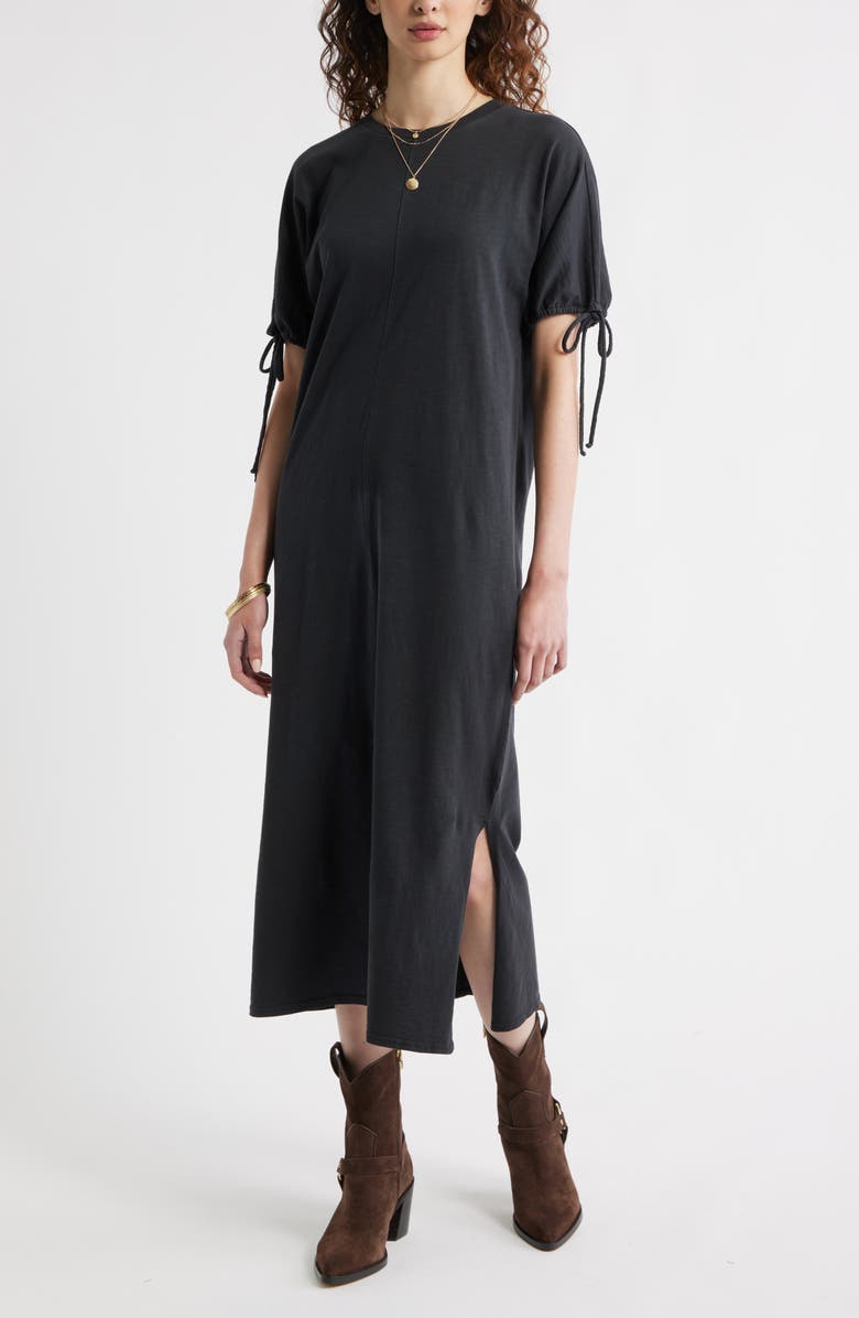 Treasure & Bond Drawstring Sleeve Knit Dress, Main, color, 