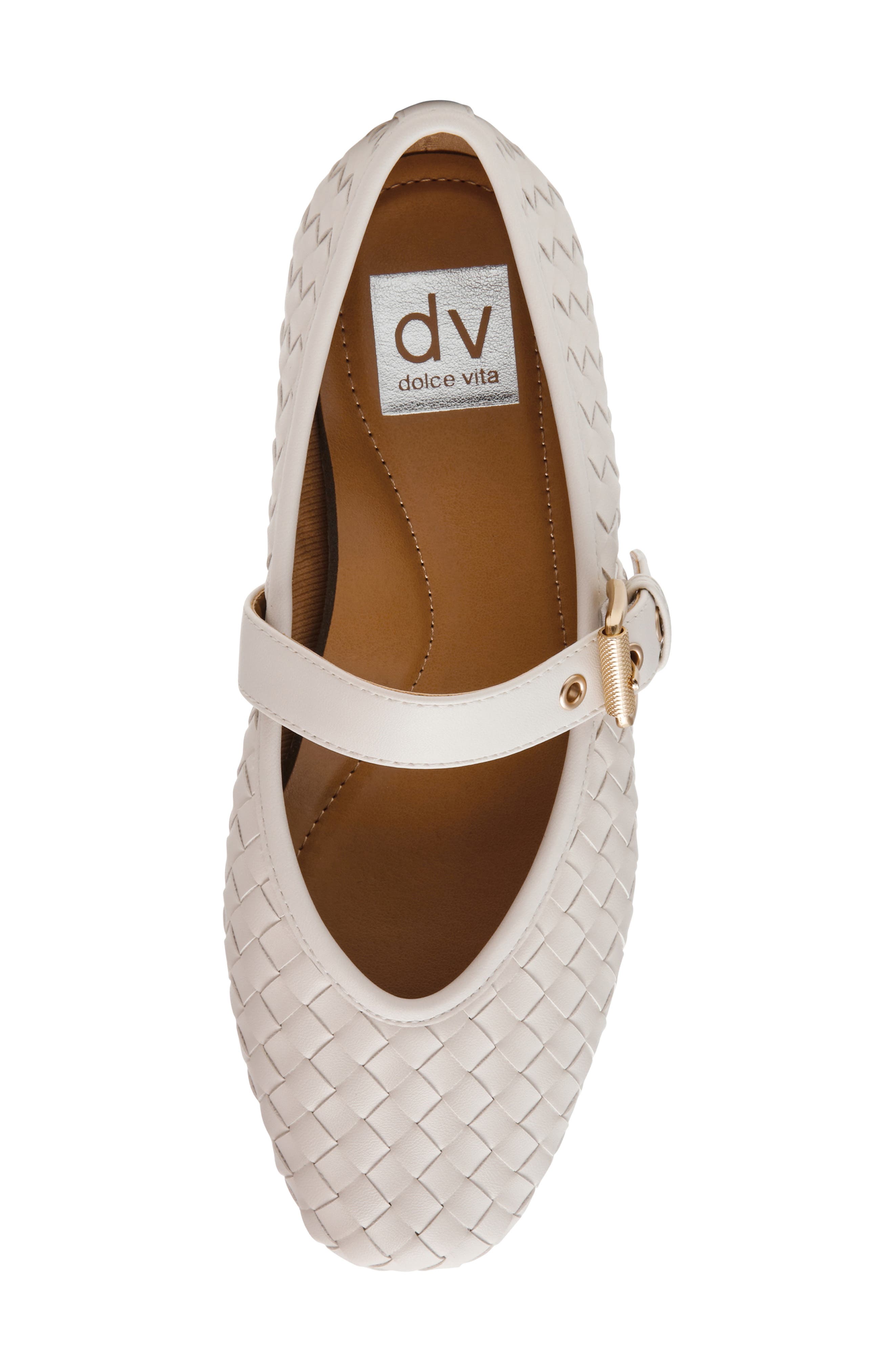 Mulaney Woven Mary Jane Flat, Alternate, color, IVORY WOVEN