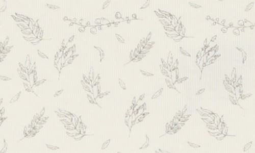 Maniere Manière Leaves & Branches Cotton Knit Footie In White