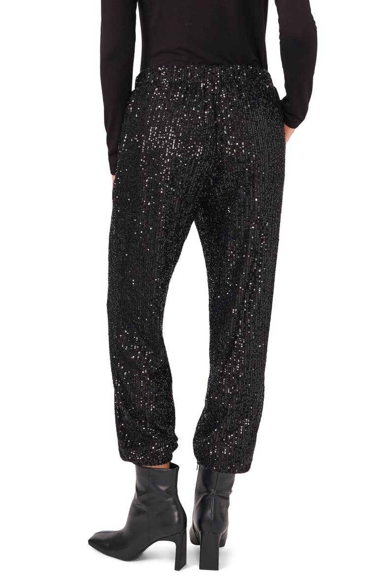 Vince Camuto Sequin Pull-On Joggers, Alternate, color, 