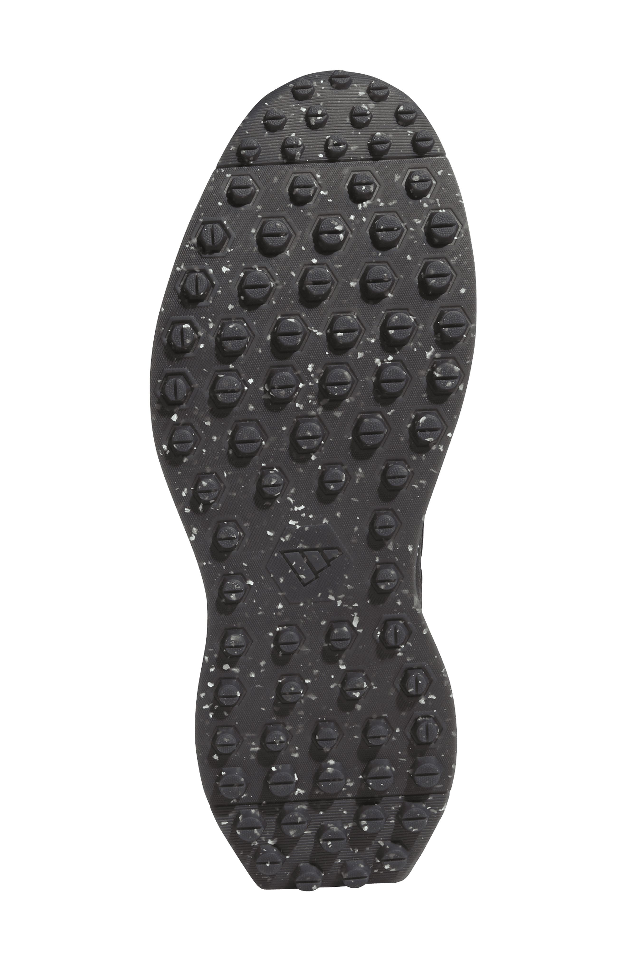 adidas Gender Inclusive S2G 26 Leather Waterproof Spikeless Golf Shoe, Alternate, color, Core Black/ White/ Grey Four