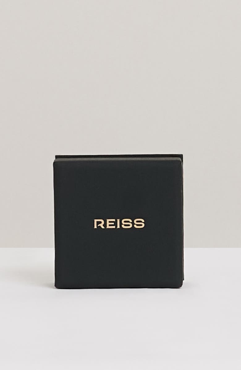 Reiss Flavia Fluid Hoop Earrings, Alternate, color, Gold Tone