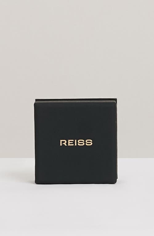 Reiss Flavia Fluid Hoop Earrings In Gold Tone