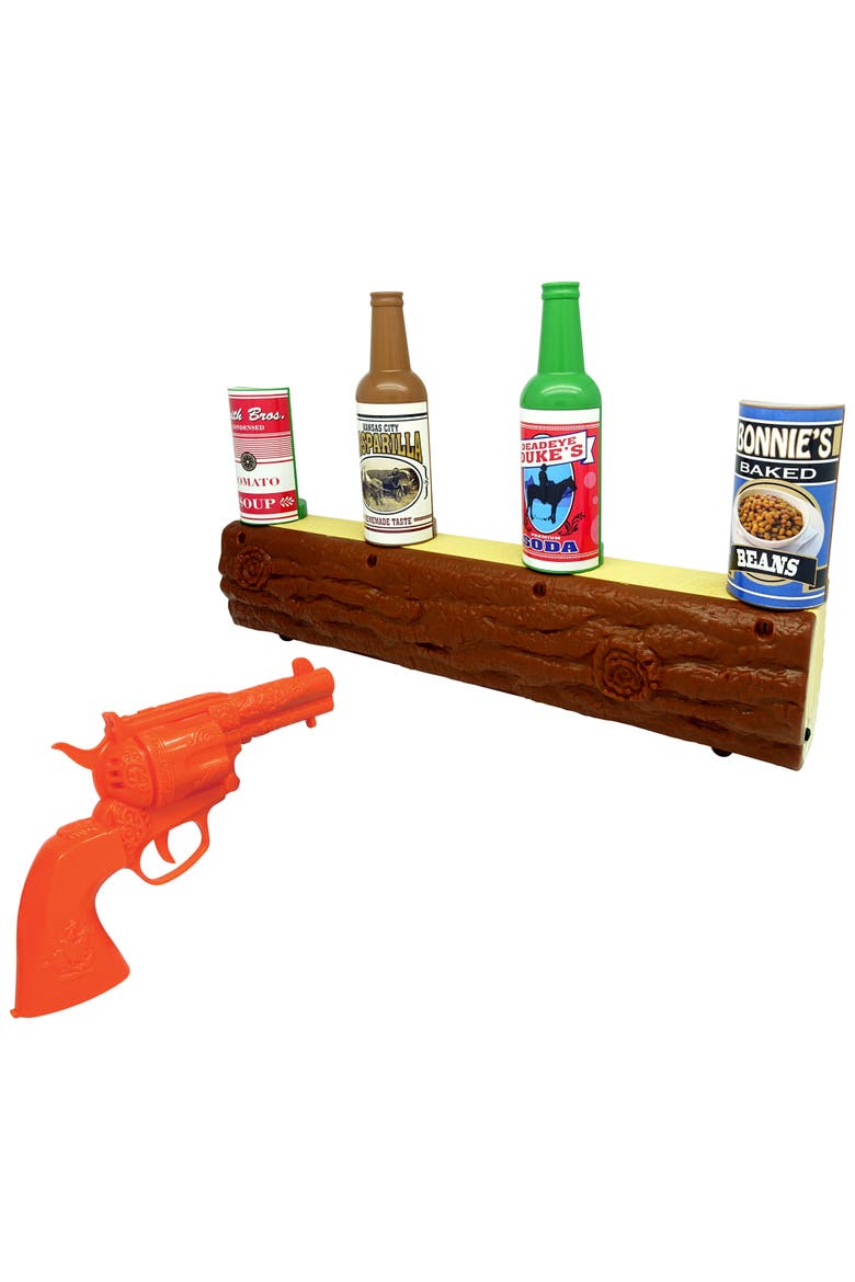 Wild West Gunslinger, Log Target Toy Shooting Game Set, Kids 3+, Alternate, color, Multicolored