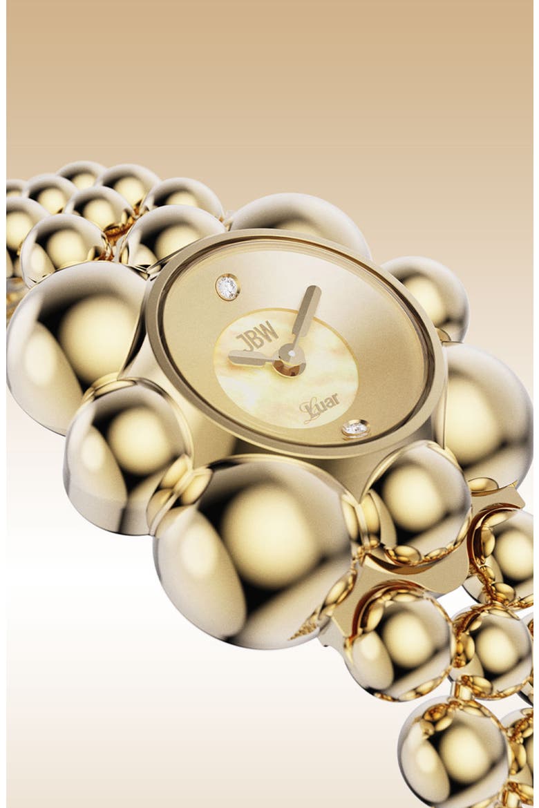 x Luar Atmosphere Two-Tone Bracelet Watch, 30mm, Alternate, color, 18K GOLD
