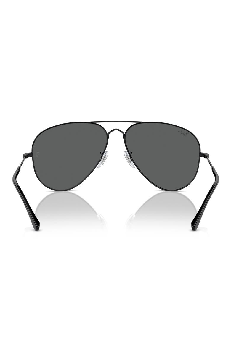 Old Aviator 62mm Oversize Sunglasses, Alternate, color, BLACK