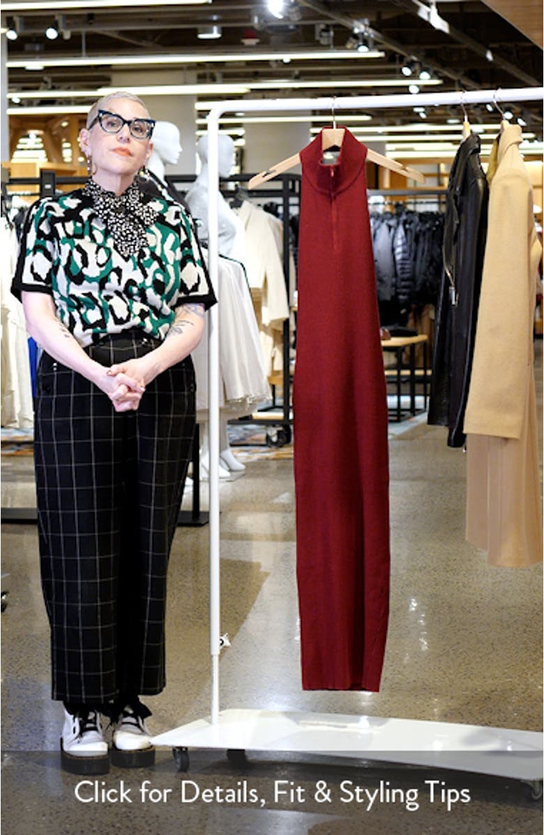 Renee Rib Knit Halter Dress, sales video thumbnail