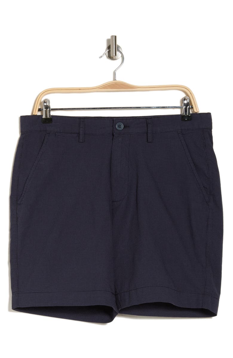 Slate & Stone Microcheck Cotton Shorts, Alternate, color,