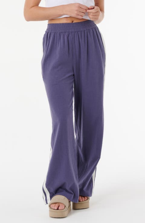 Luxe Surf Wide Leg Cotton Pants