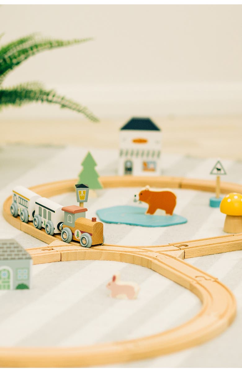 Bigjigs Toys FSC<sup>®</sup> Certified Train Set, Alternate, color, Brown