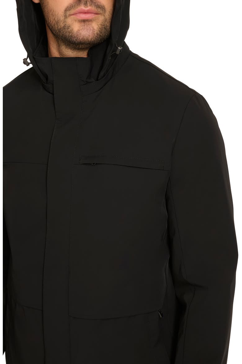 Hooded Windbreaker Jacket, Alternate, color, BLACK